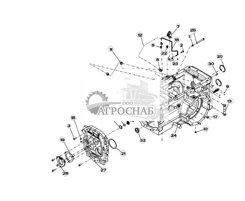 ГРУППА КАРТЕРА КОРОБКИ ПЕРЕДАЧ В БЛОКЕ С ТРАНСМИССИЕЙ (MFWD) (YZ91260) MRTPSM1SB - ST305152 284.jpg